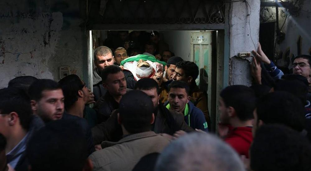 ناشطون نشروا صورا لتشييع الشهيد أبو زايد بالبريج