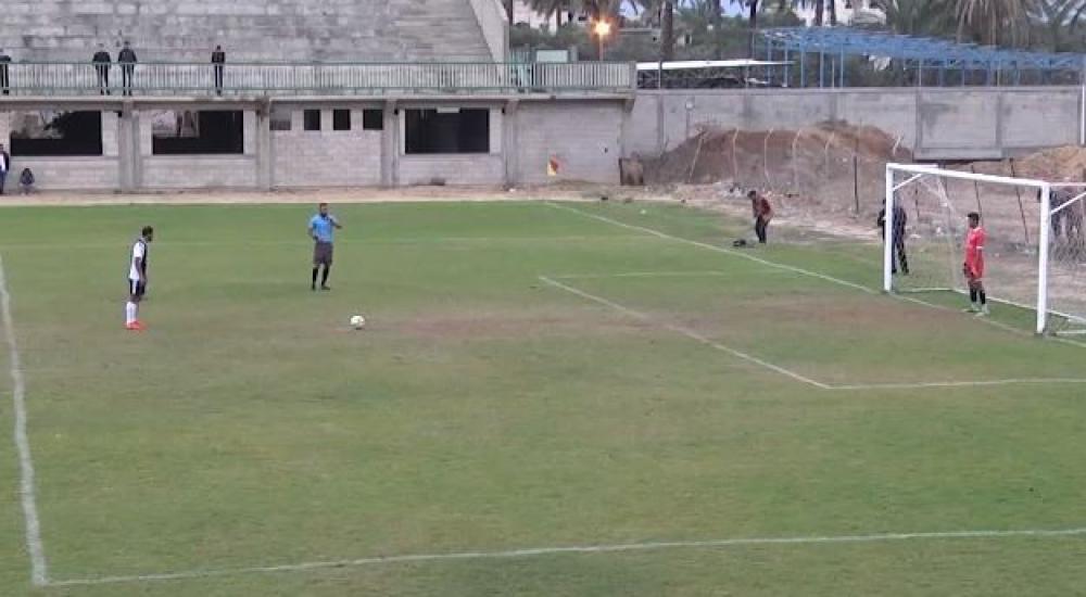 جانب من ركلات ترجيح بيت لاهيا والزوايدة