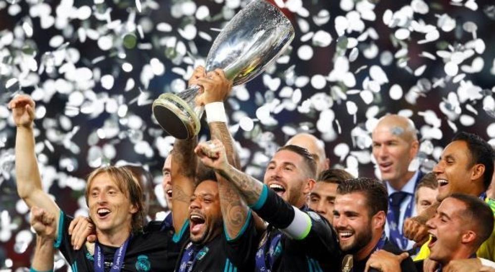 ريال مدريد حصل مؤخراً على لقب السوبر الأوروبي
