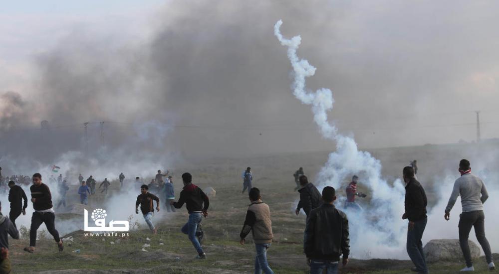 صورة من مواجهات شرق غزة