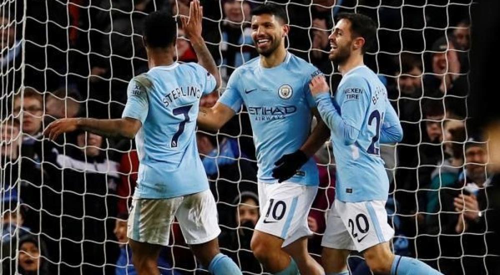 فرحة مانشستر سيتي بالفوز