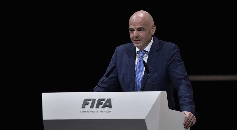 رئيس الاتحاد الدولي لكرة القدم جياني إنفانتينو