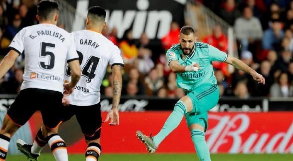 بنزيما سجل هدف الريال