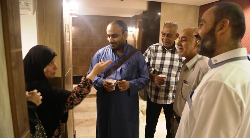 وكيل وزارة الأوقاف يتفقد حجاج الجالية الفلسطينية بمصر2