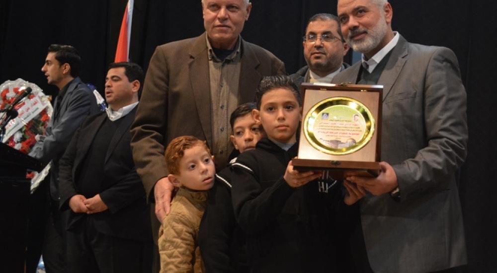 هنية قال إن التكريم وفاءً لدماء الشهداء