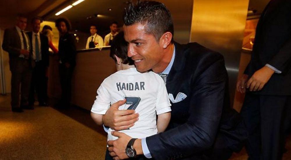 حيدر قابل رونالدو في مقر نادي ريال مدريد