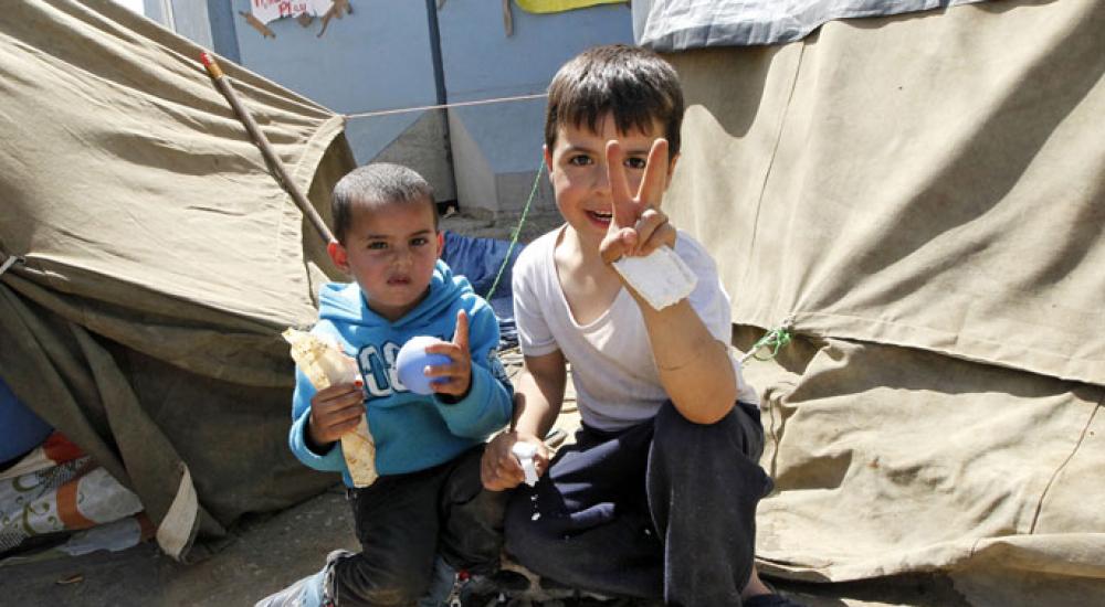 اطفال من مخيم اليرموك - ارشيفية