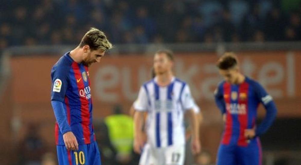 ميسي لم يتدرب الاثنين مع برشلونة
