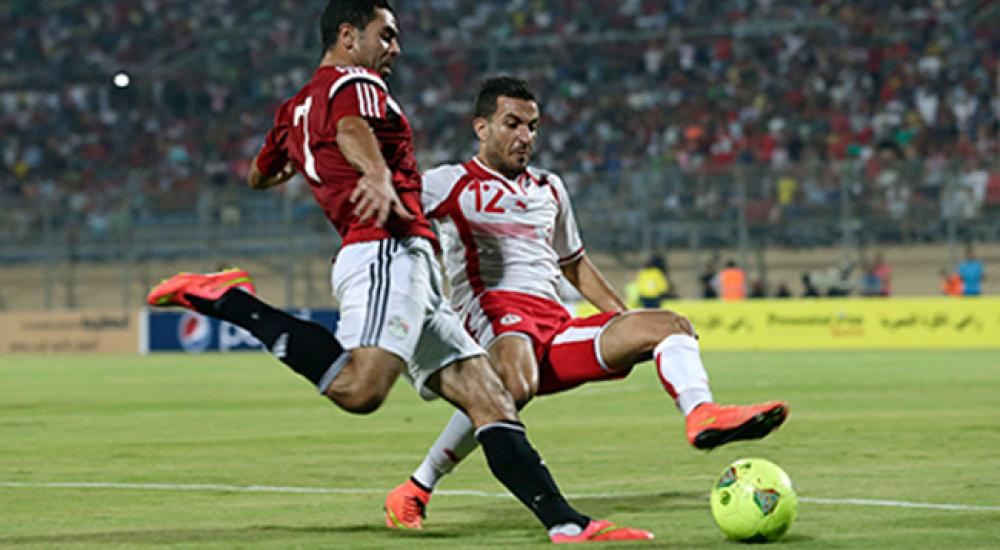 جانب من مباراة تونس ومصر
