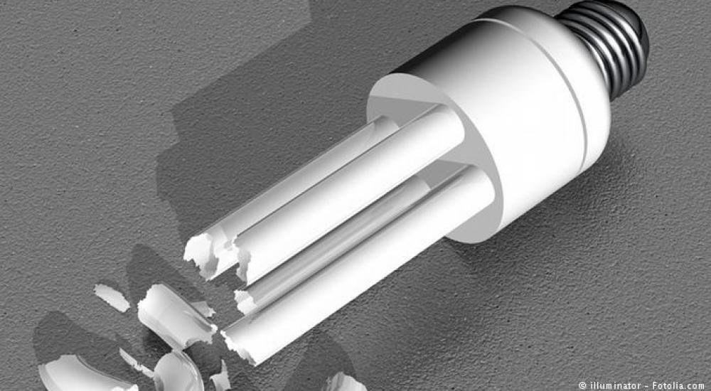 المصابيح الموفرة للطاقة الكهربائية خطرا جديا على الإنسان عند انكسارها