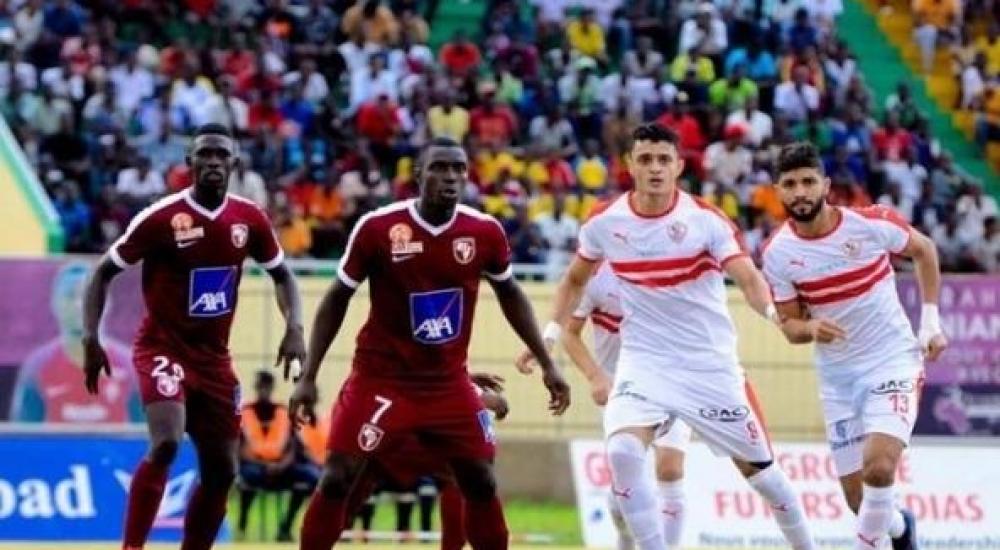 جانب من مباراة الذهاب بين الفريقين