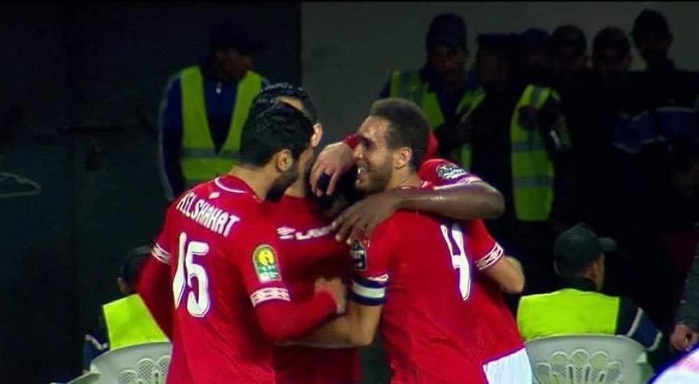 فرحة لاعبي الأهلي