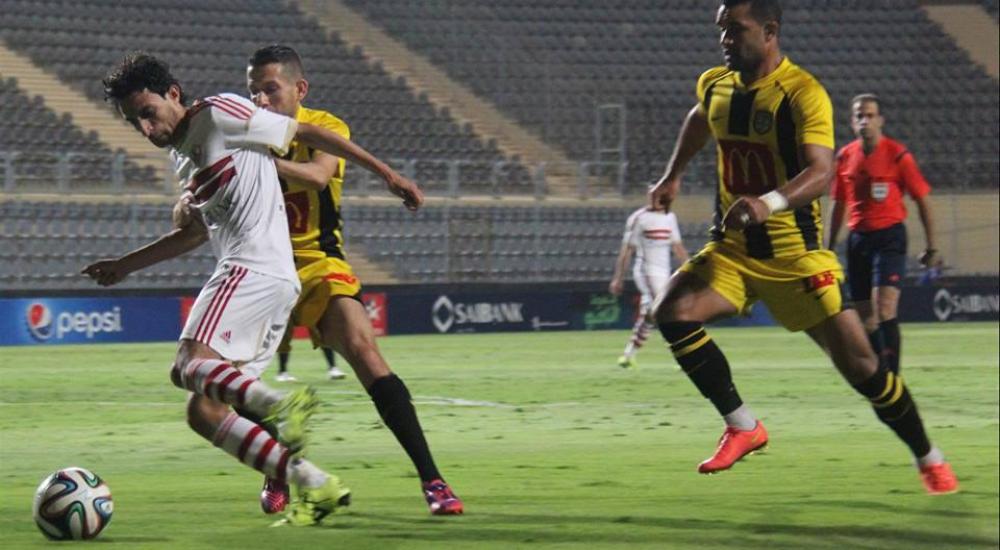 الزمالك فاز على المقاولون العرب بثلاثية نظيفة