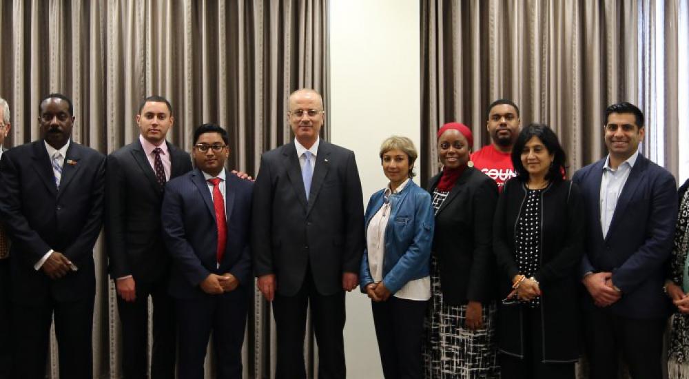 الحمد الله ووفد أمريكي