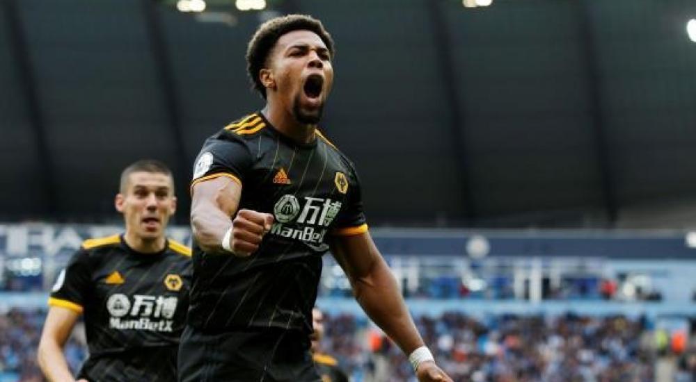 أداما تراوري يحتفل بهدفه في مرمى مانشستر سيتي