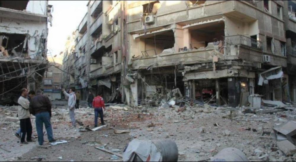 مخيم اليرموك تعرض لتدمير كامل جراء القصف المتواصل