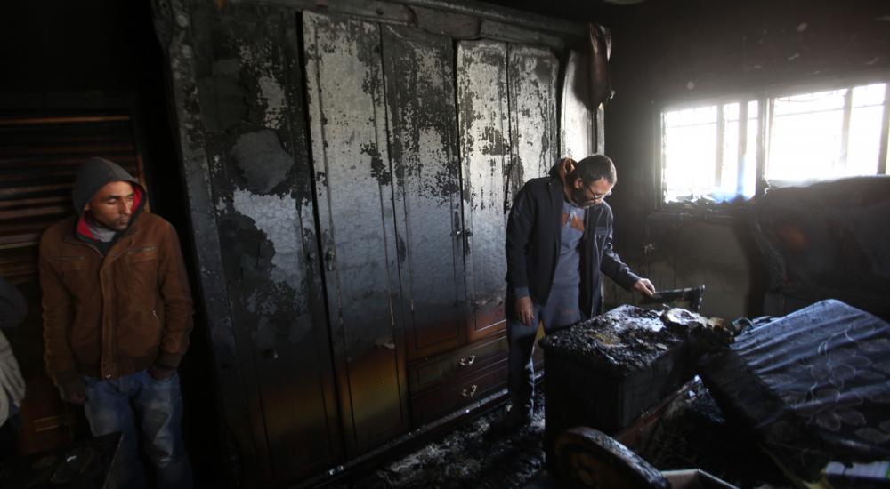 منزل جديد لعائلة دوابشة حرقه مستوطنون اليوم