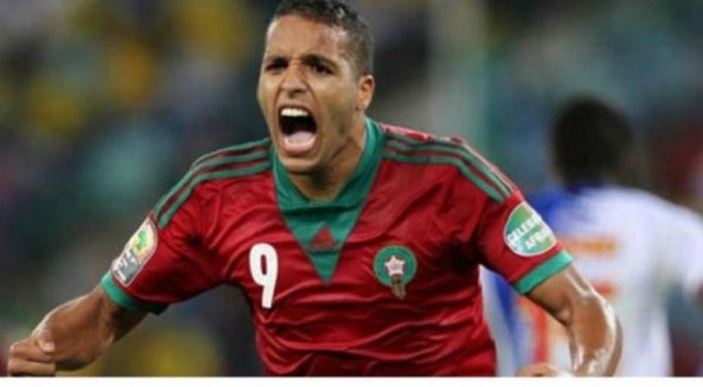 يوسف العربي سجل هدفي المغرب في المباراة