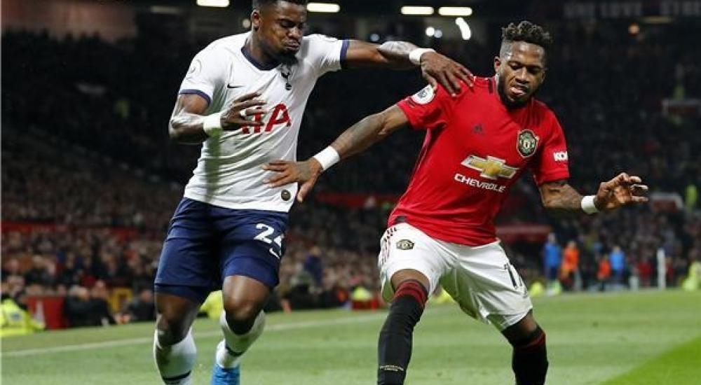 جانب من مباراة سابقة بين مانشستر يونايتد وتوتنهام