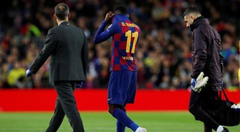 عثمان ديمبلي عرض لإصابة في مباراة دورتموند بدوري أبطال أوروبا