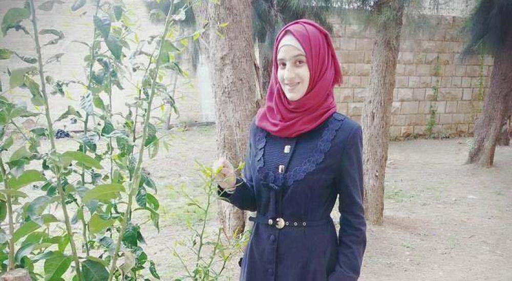 الفتاة المعتقلة سندس سمير عبيد 