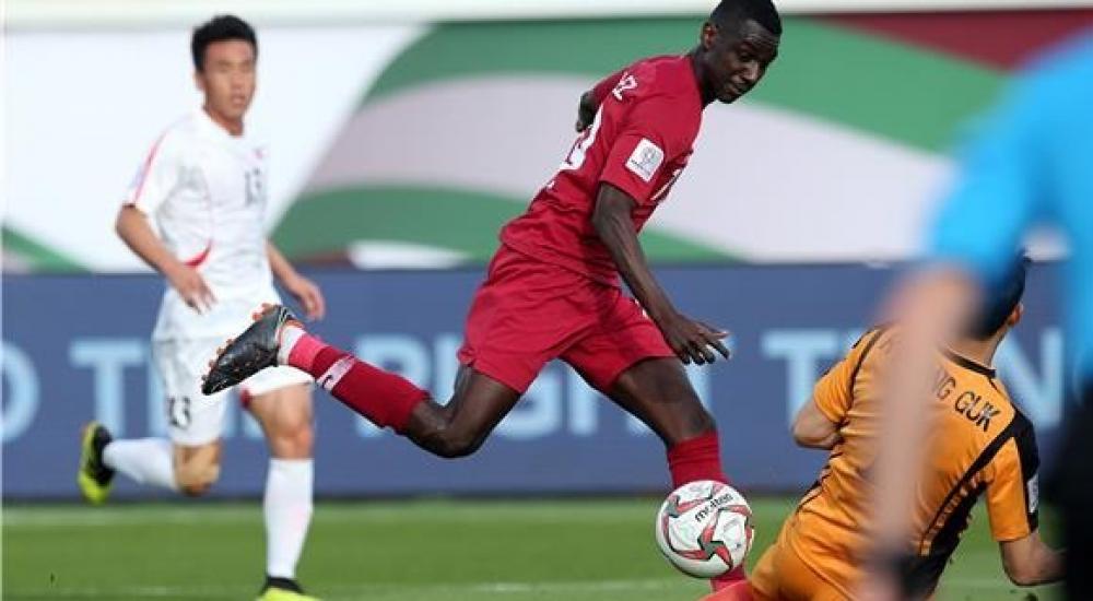 المعز علي سجل رباعية في مرمى كوريا الشمالية