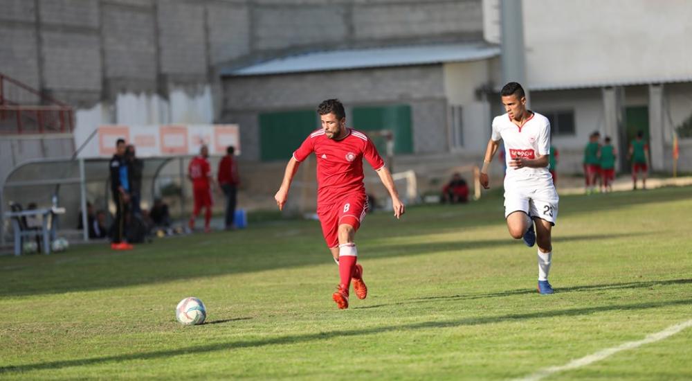 لاعب أهلي غزة إبراهيم أبو سيف