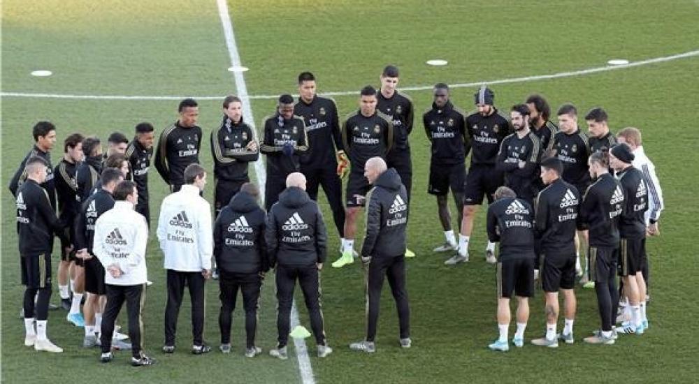 جانب من تدريب سابق للريال