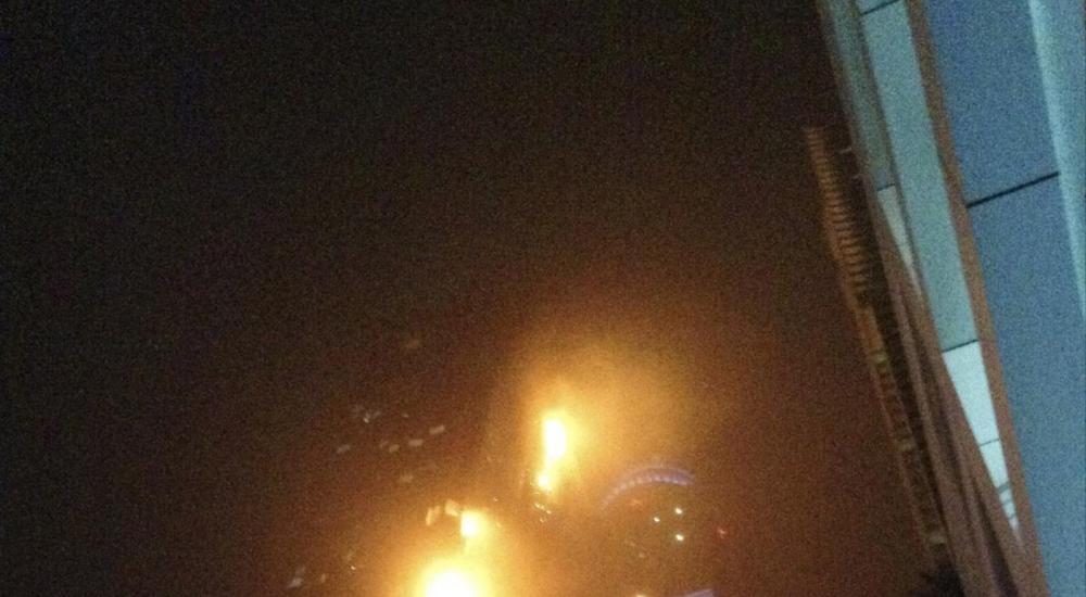 جانب من الحريق