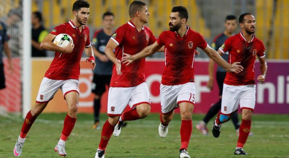 فرحة لاعبي الأهلي بالتأهل