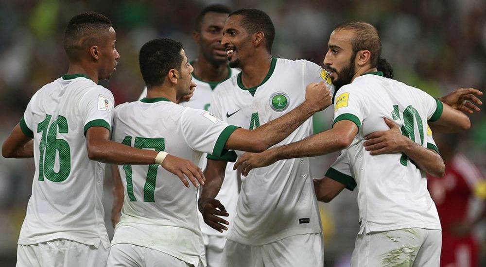 فرحة لاعبي السعودية بالفوز