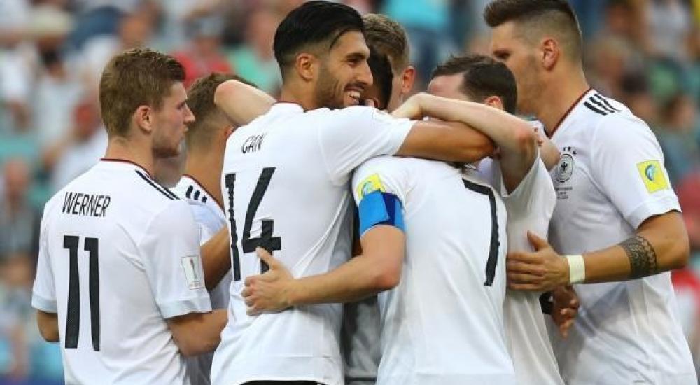 فرحة المنتخب الألماني بالفوز على الكاميرون