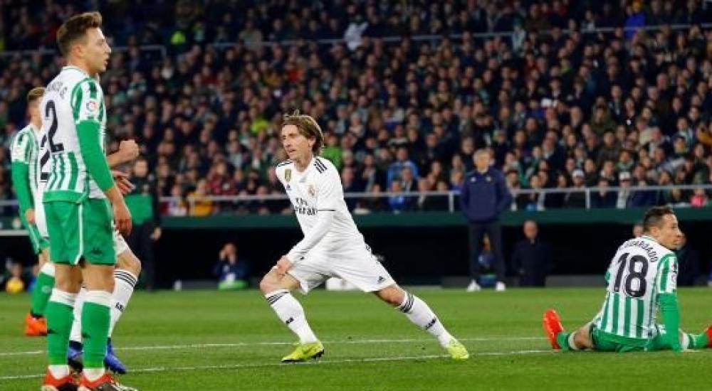 مودريتش سجل الهدف الأول للريال في المباراة