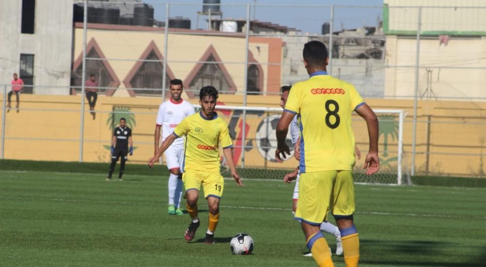 التفاح فاز على شباب خانيونس بهدفين لواحد