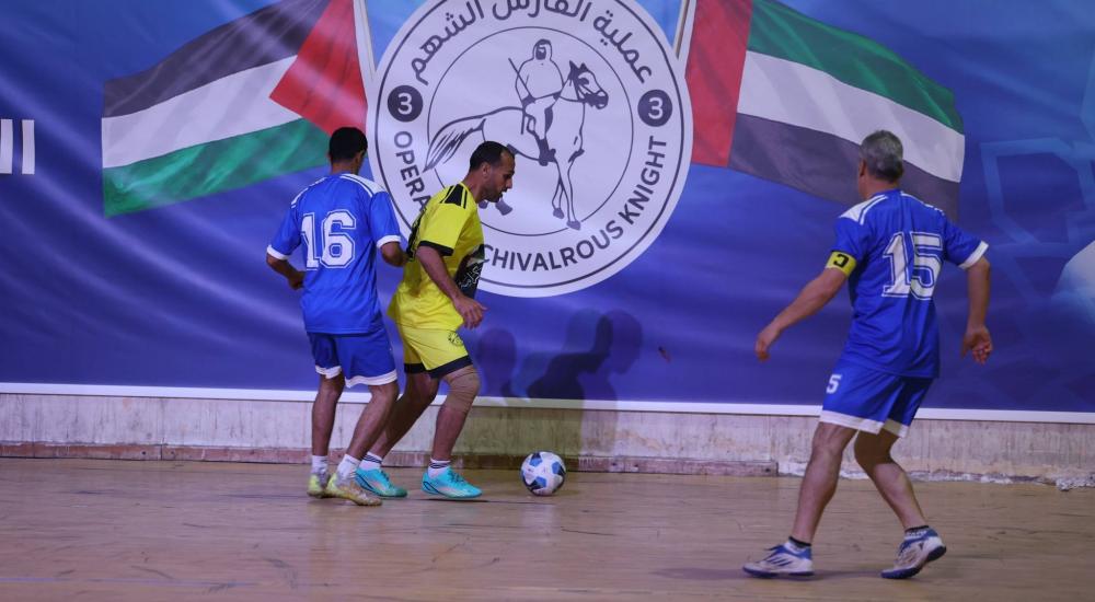 جانب من مباراة شباب رفح وخدمات النصيرات