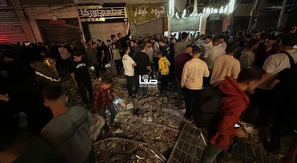 قصف إسرائيلي على حي الرمال في غزة