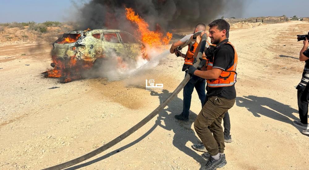 قصف سيارة في غزة