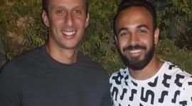 أفشة مع أمير توفيق مدير التعاقدات بالأهلي