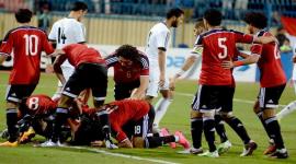 مصر فازت في المباراة بهدفين نظيفين