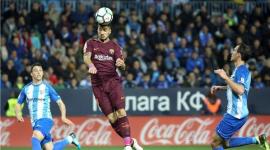 برشلونة فاز على ملقا بهدفين نظيفين