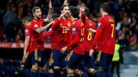 فرحة منتخب إسبانيا