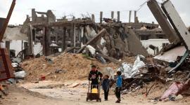 منازل مدمرة بفعل العدوان الإسرائيلي الأخير على قطاع غزة (صفا)