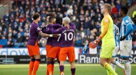 فرحة لاعبي مانشستر سيتي