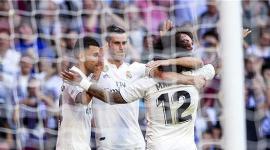 فرحة لاعبي الريال بالفوز