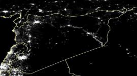 أنوار سوريا ليلا في عام 2011 مع بداية الازمة