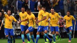 فرحة لاعبي البرازيل بالفوز