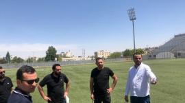جانب من تفقد الملاعب قبل استئناف الدوري