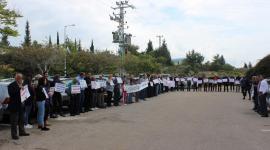 وقفة بسخنين ضد مخطط الاحتلال لتجريف شارع "الشكاير"