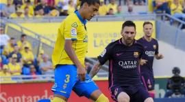 برشلونة فاز على لاس بالماس برباعية لهدف