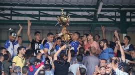 جانب من تتويج شباب رفح بلقب الكأس